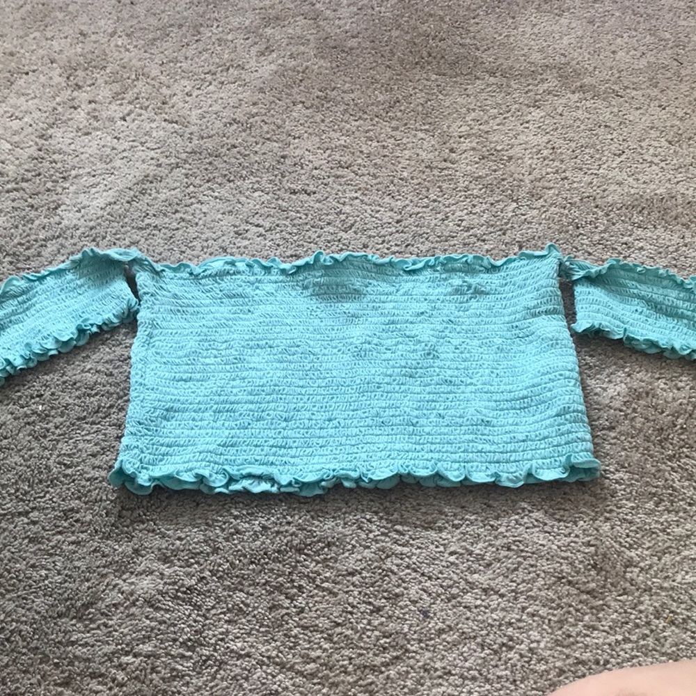 Strapless plus size crop top